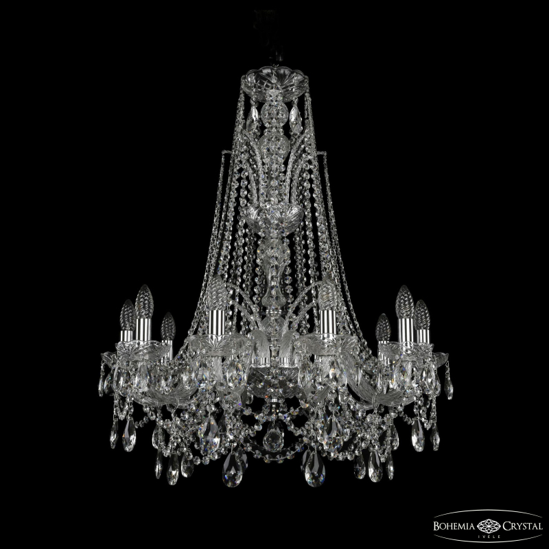 Подвесная люстра Bohemia Ivele Crystal 1411/10/240/XL-84 Ni в Санкт-Петербурге