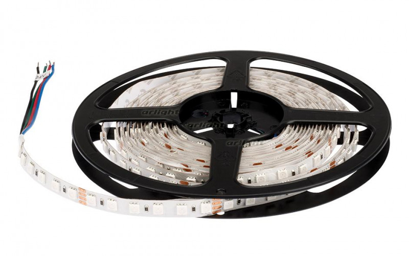 Светодиодная лента Arlight RT 2-5000 24V RGB 3x (5060, 420 LED, LUX) 021475 в Санкт-Петербурге