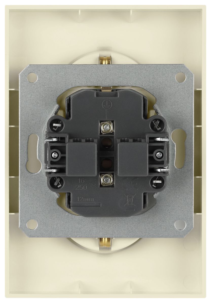 Розетка Эра Arktik 16-2104-02 двойная с заземлением 2X2P+E Schuko 16А-250В слоновая кость Б0070445 в Санкт-Петербурге