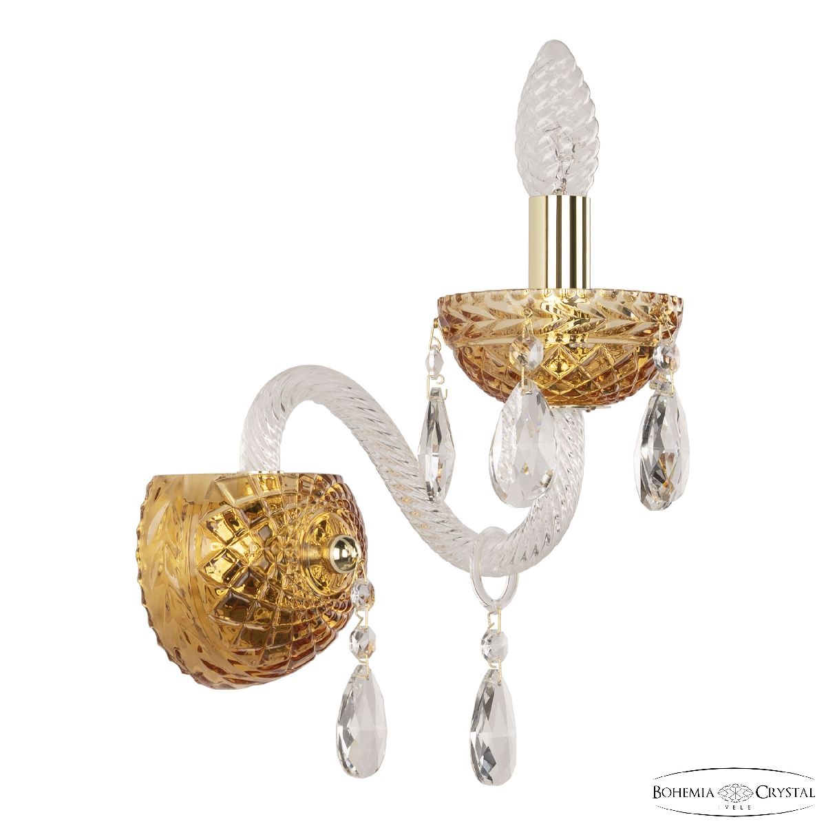 Бра Bohemia Ivele Crystal 5417B/1/165 G Amber/M-1F в Санкт-Петербурге