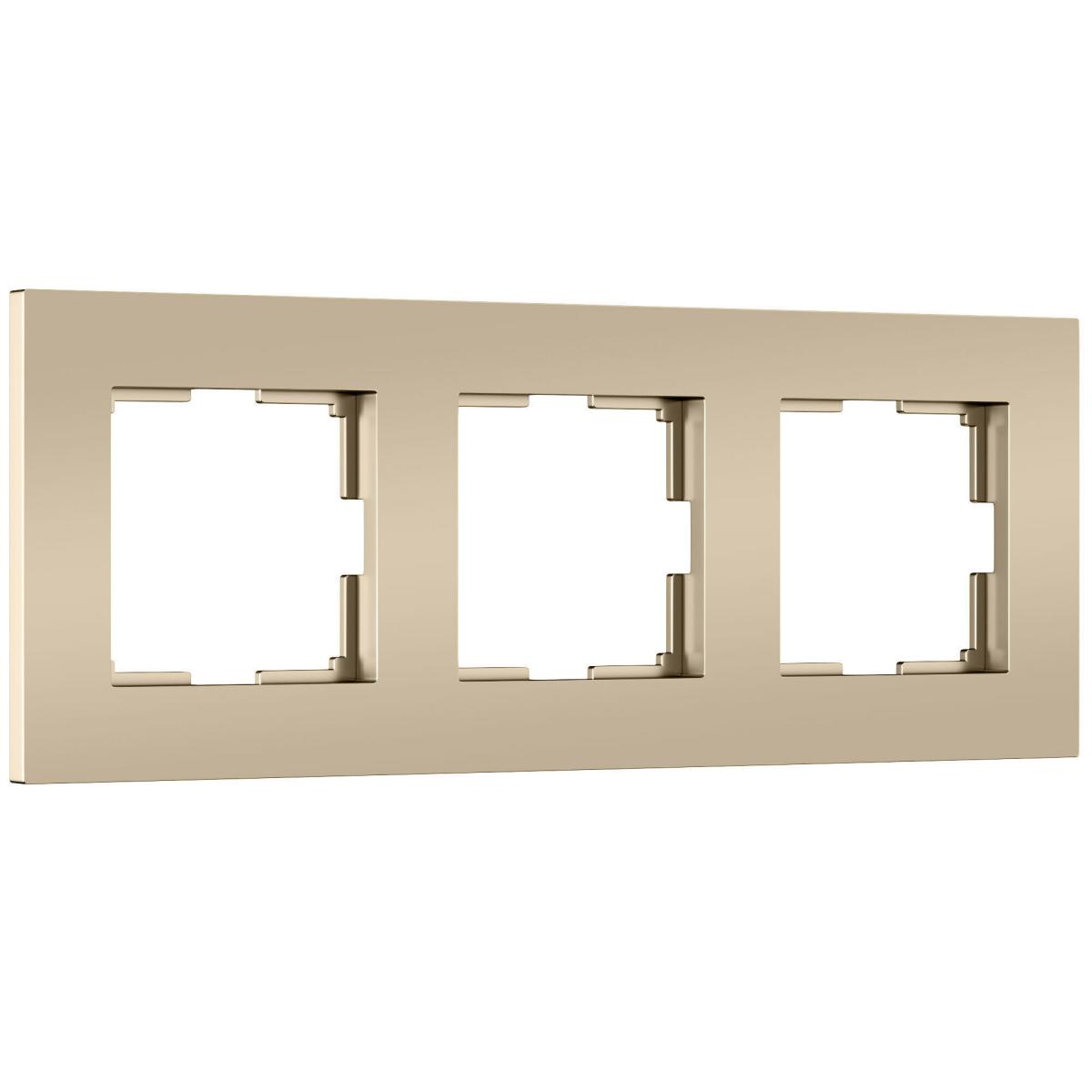 Рамка на 3 поста Werkel Slab (шампань софт) W0032911 4690389218422 a071625 в Санкт-Петербурге