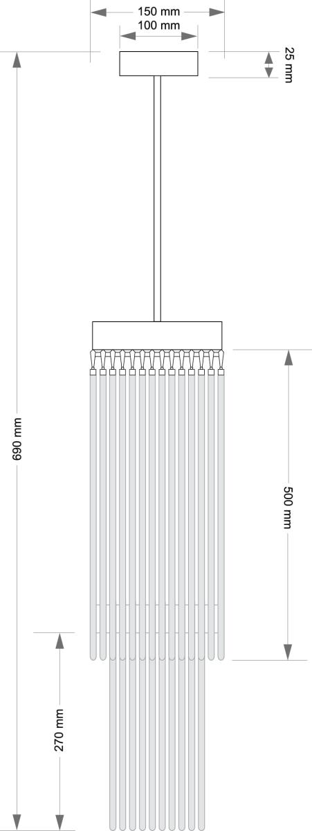 Люстра на штанге Kutek Filago FIL-ZW-4(Z)150/500 в #REGION_NAME_DECLINE_PP#