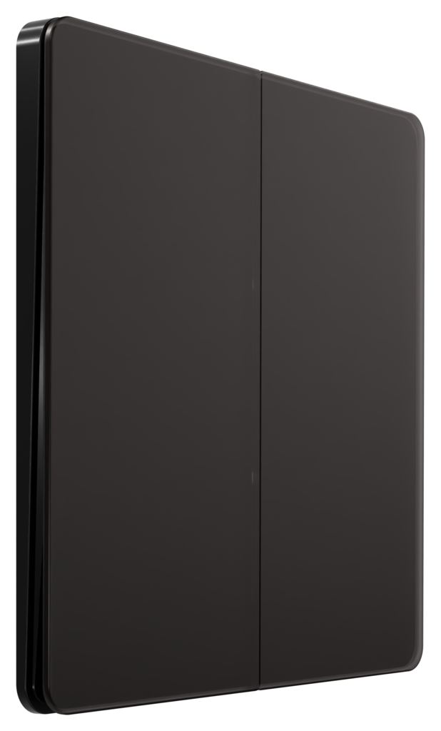 Выключатель с самовозвратом 2-клавишный, 10А Systeme Electric Systeme Infinity Полярная ночь FSE001017 в Санкт-Петербурге