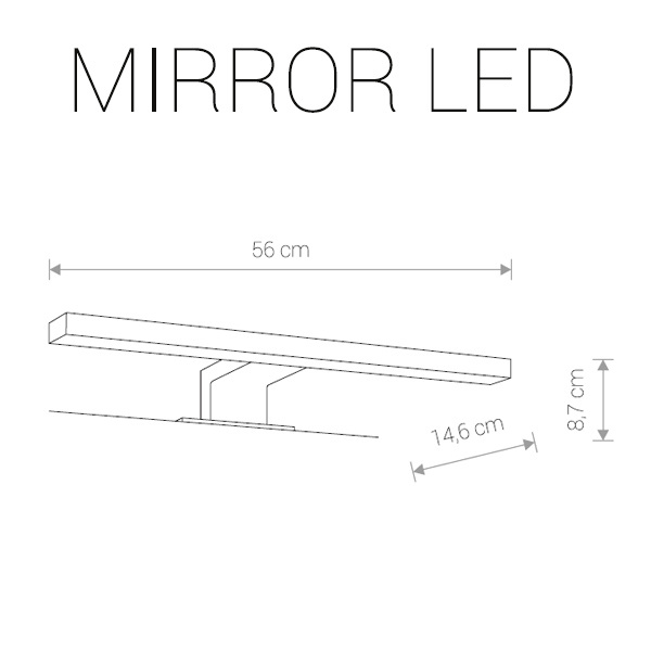 Подсветка для зеркал Nowodvorski Mirror Led 9340 в Санкт-Петербурге