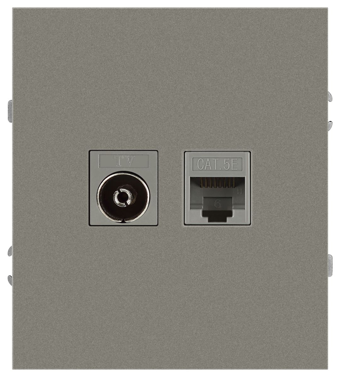 Розетка Эра Arktik 16-3110-07 комбинированная RJ45+TV титан Б0070500 в Санкт-Петербурге