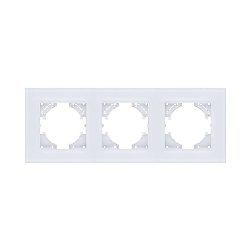 Рамка 3-постовая, стекло белый Kollinger Reflex MG RM3WH в #REGION_NAME_DECLINE_PP#