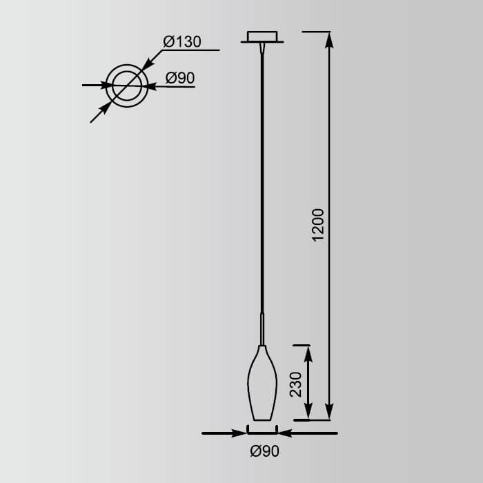 Подвесной светильник Zumaline CHAMPAGNE MD2101-1S в Санкт-Петербурге