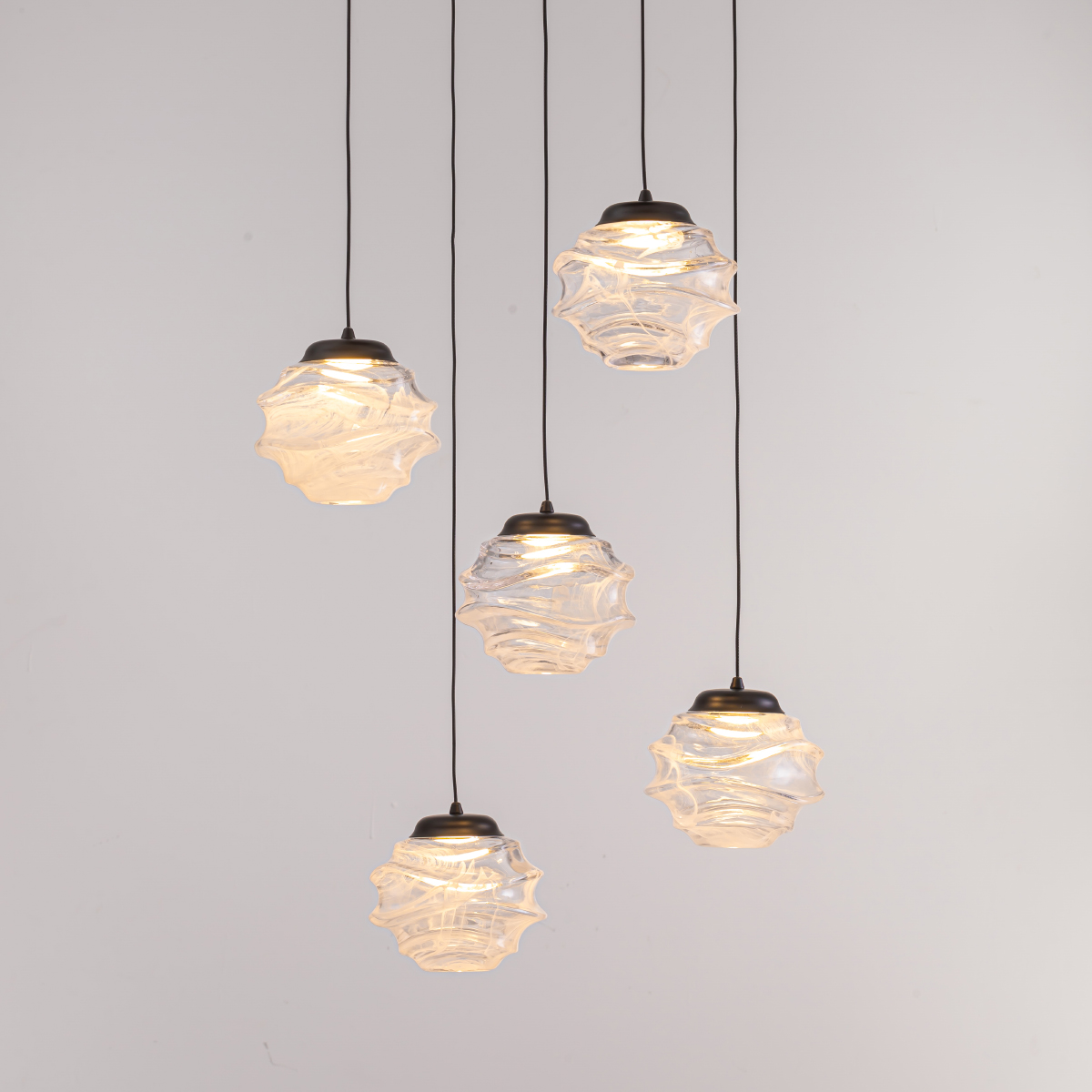 Подвесной светильник Delight Collection MD25030003-5A matt black/clear в Санкт-Петербурге