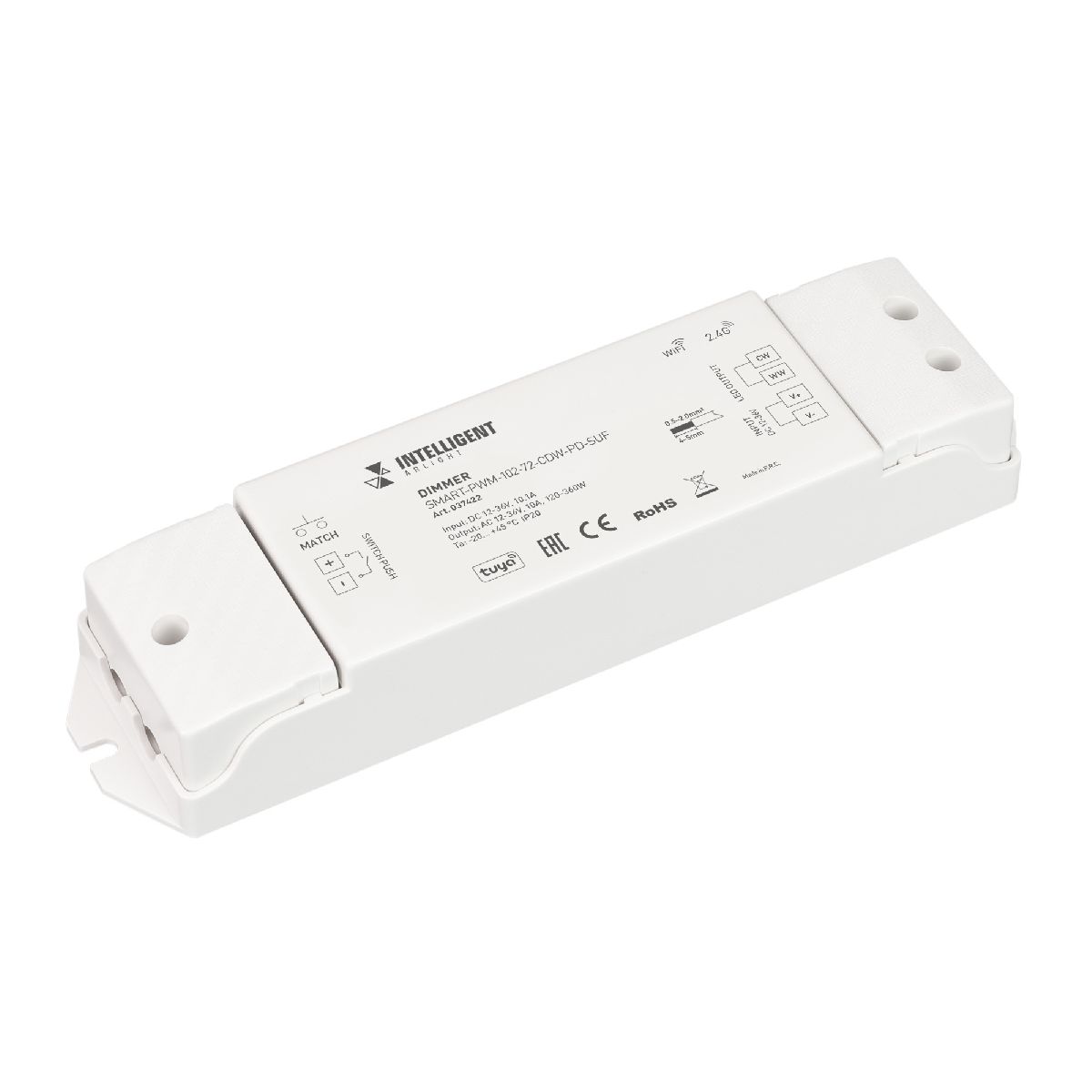Диммер Arlight SMART-PWM-102-72-CDW-PD-SUF (12-36V, 2x5A, TUYA Wi-Fi, 2.4G) 037422 в Санкт-Петербурге