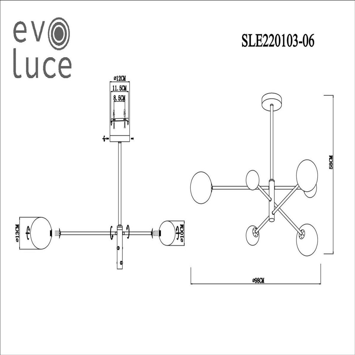 Подвесная люстра Evoluce Arcola SLE220103-06 в Санкт-Петербурге