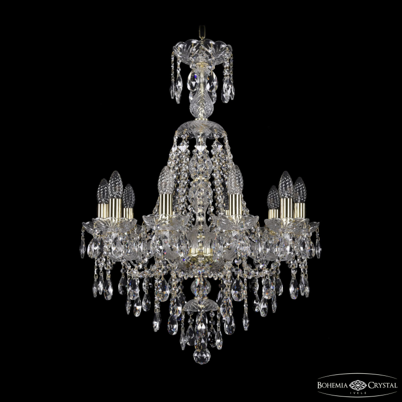 Подвесная люстра Bohemia Ivele Crystal 1415/10/200/XL-76 G в Санкт-Петербурге