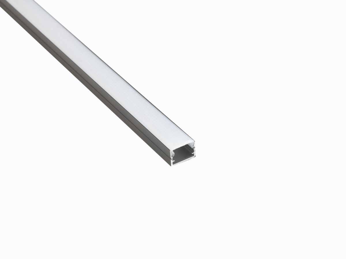 Профиль накладной LEDS POWER СПН1510 алюм. черный с призм.рассеивателем 2м 008387 в Санкт-Петербурге