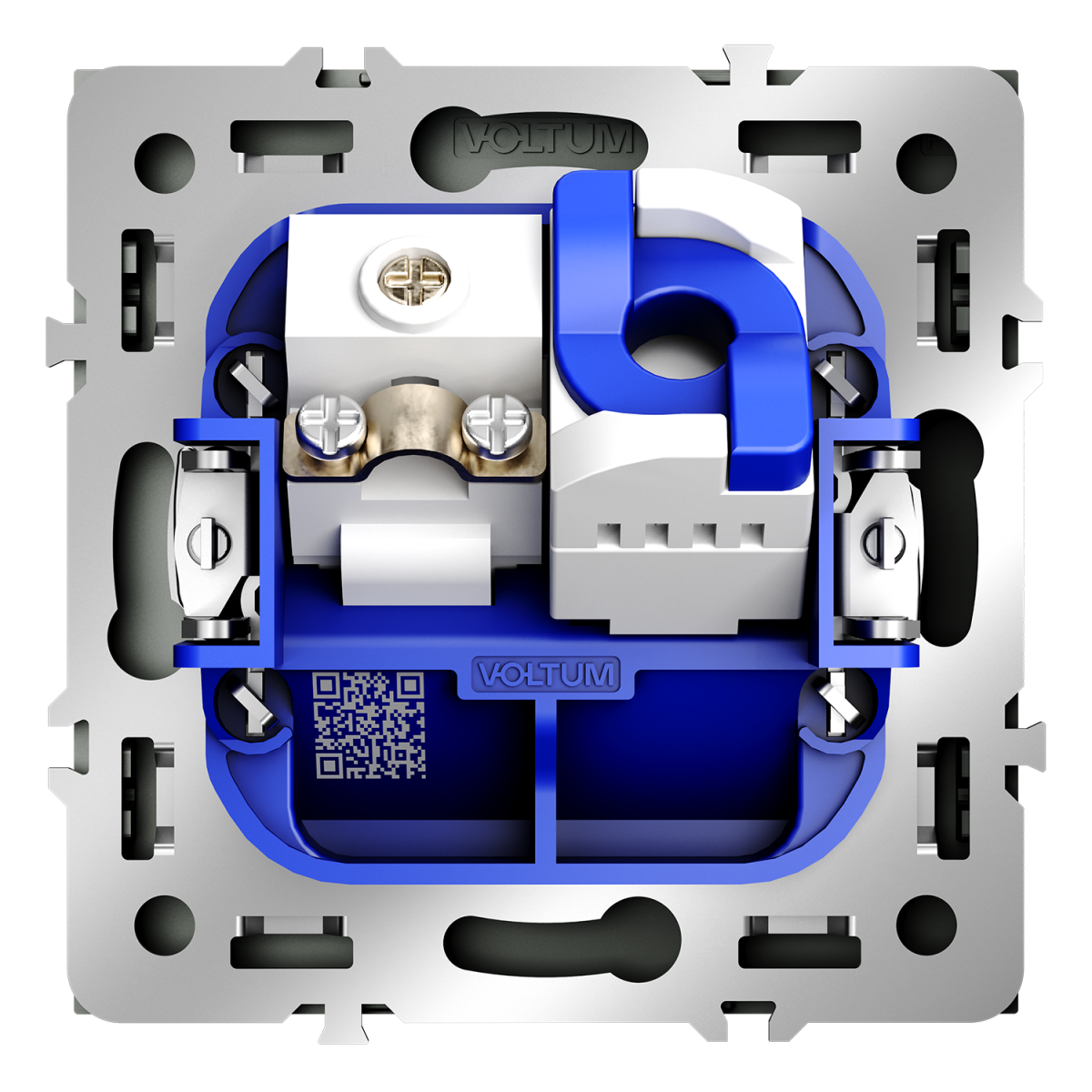Розетка телевизионная встраиваемая Voltum S70 TV+RJ45 кат. 6, (титан) VLS060706 в Санкт-Петербурге