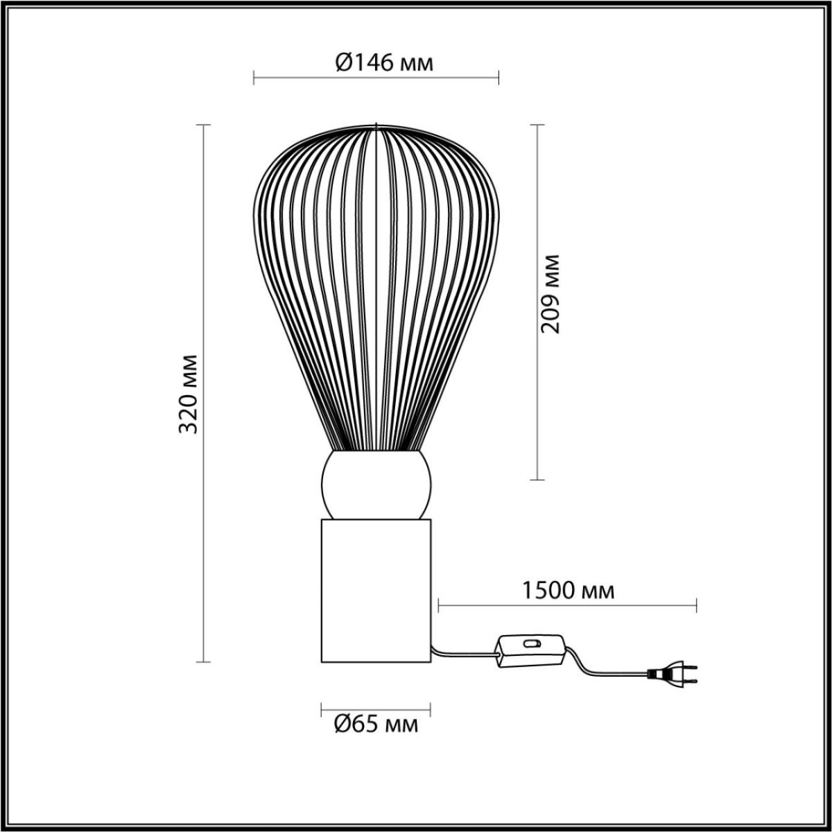 Настольная лампа Odeon Light Elica 5418/1T в Санкт-Петербурге