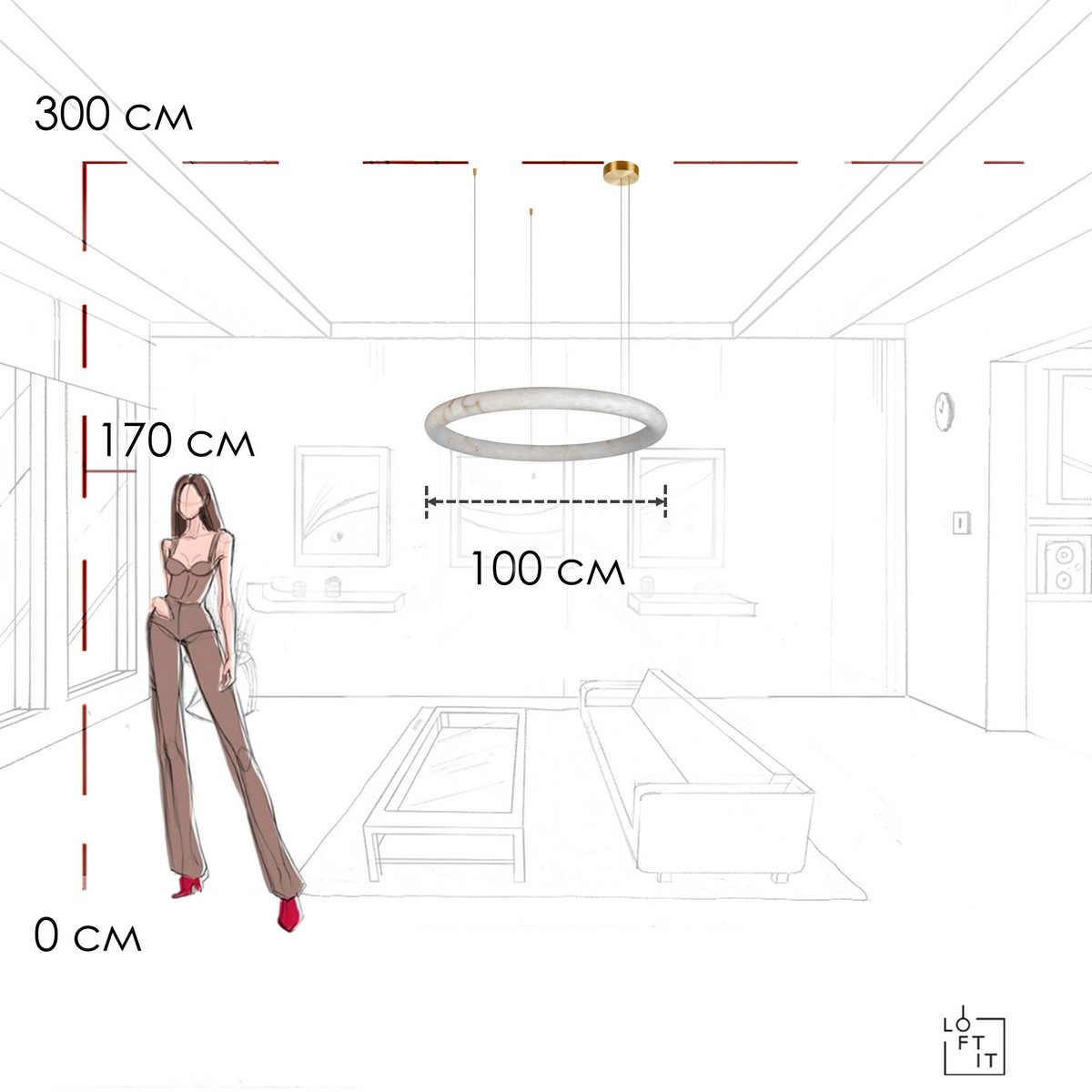 Подвесная люстра Loft IT Oslo 10407/1000 в Санкт-Петербурге