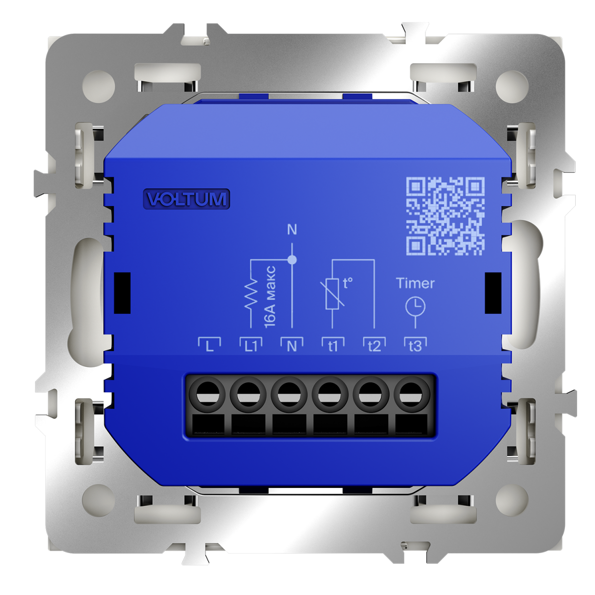 Терморегулятор электронный Voltum S70 с индикацией и датчиком, для теплого пола, (хлопок) VLS070113 в #REGION_NAME_DECLINE_PP#