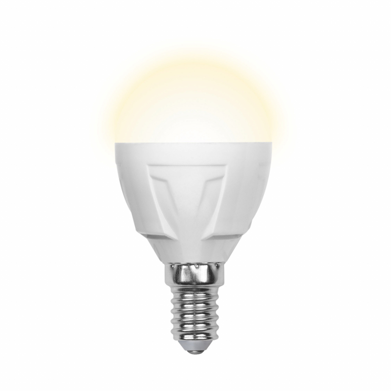 Лампа светодиодная (09443) Volpe E14 6W 3000K матовая LED-G45-6W/WW/E14/FR/S в Санкт-Петербурге