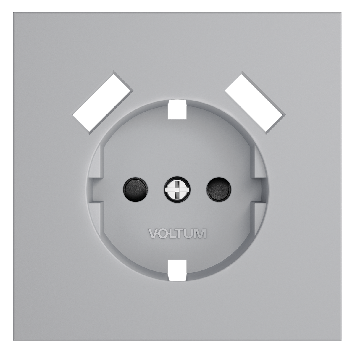 Накладка для розетки с заземлением и защитными шторками, с USB A+A Voltum S70 (серый) VLS000916 в #REGION_NAME_DECLINE_PP#