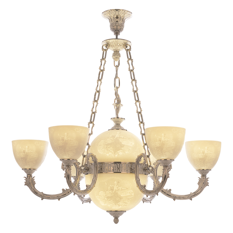 Подвесная люстра Bohemia Ivele Crystal Florence 71009P/6/210 NW P1 U Pair FD2M в Санкт-Петербурге