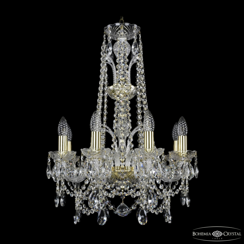 Подвесная люстра Bohemia Ivele Crystal 1411/8/160/XL-65 G в Санкт-Петербурге