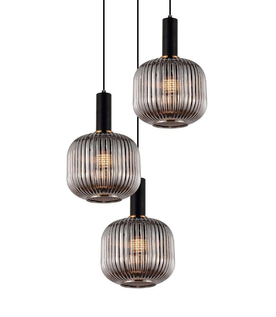 Подвесная люстра Lumina Deco Gato LDP 1217-3 GY+BK в Санкт-Петербурге