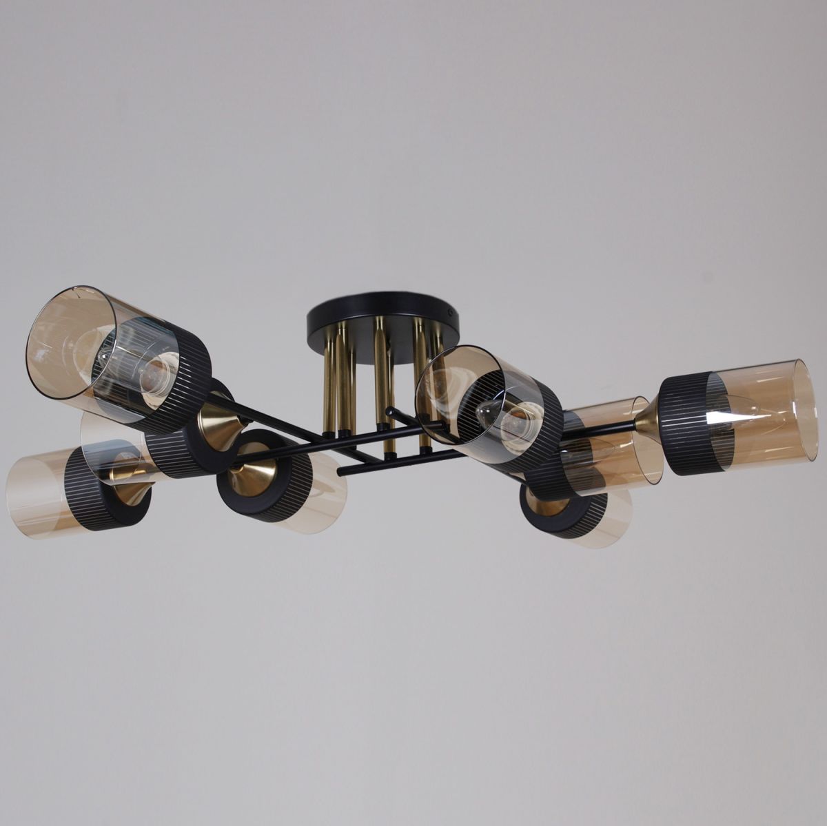 Потолочная люстра Reluce 48460-0.3-08 BK+COPPER в Санкт-Петербурге