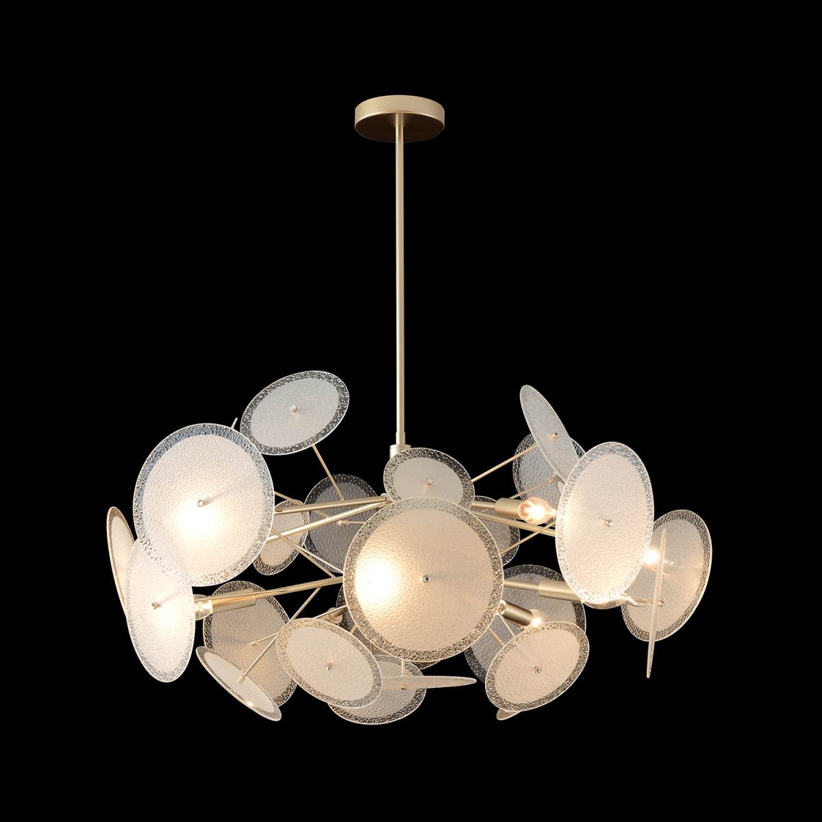 Люстра на штанге Crystal Lux DANDELION SP10 GOLD в Санкт-Петербурге