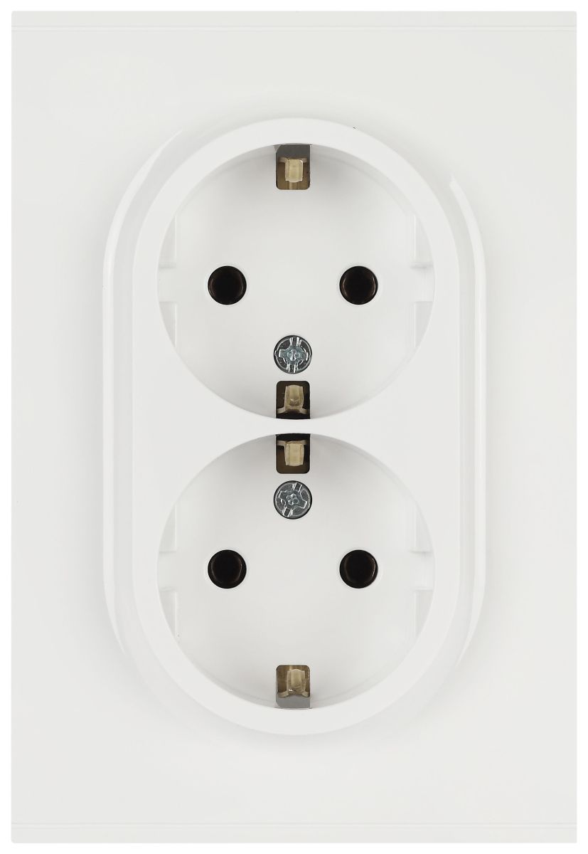 Розетка ЭРА Arktik 16-2104-01 двойная с заземлением 2X2P+E Schuko 16А-250В белый Б0070444 в Санкт-Петербурге