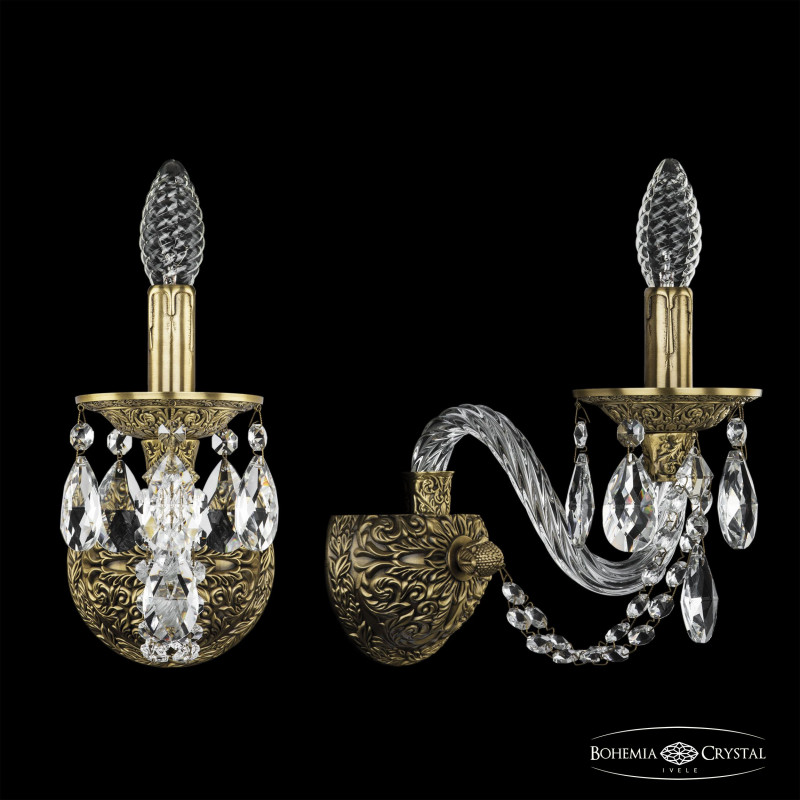 Бра классическое Bohemia Ivele Crystal 16102B/1/165 FP в Санкт-Петербурге