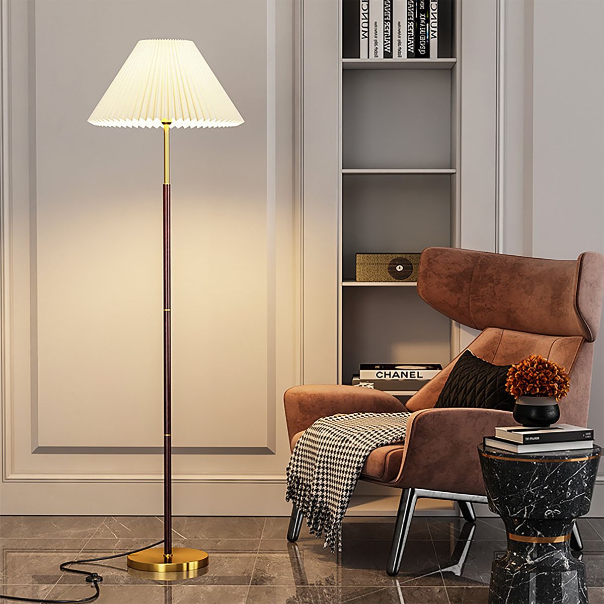 Торшер Uniel UML-T522 E27 COPPER/WHITE UL-00012408 в Санкт-Петербурге