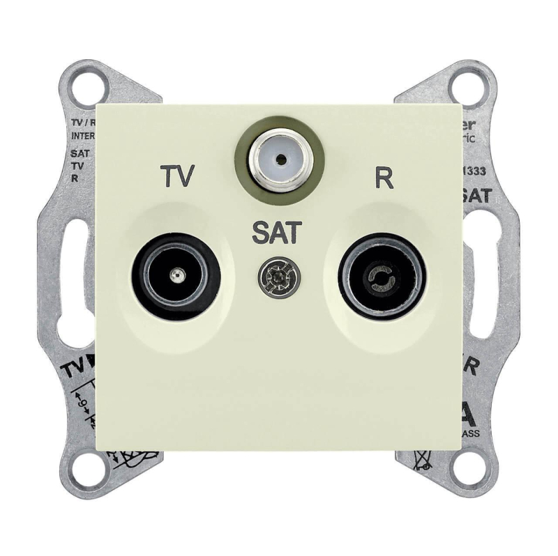 Розетка TV/R/SAT проходная Schneider Electric Sedna 4dB SDN3501447 в Санкт-Петербурге
