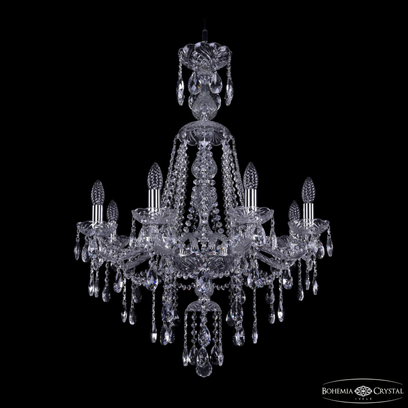 Подвесная люстра Bohemia Ivele Crystal 1415/8/220/XL-85 Ni в Санкт-Петербурге