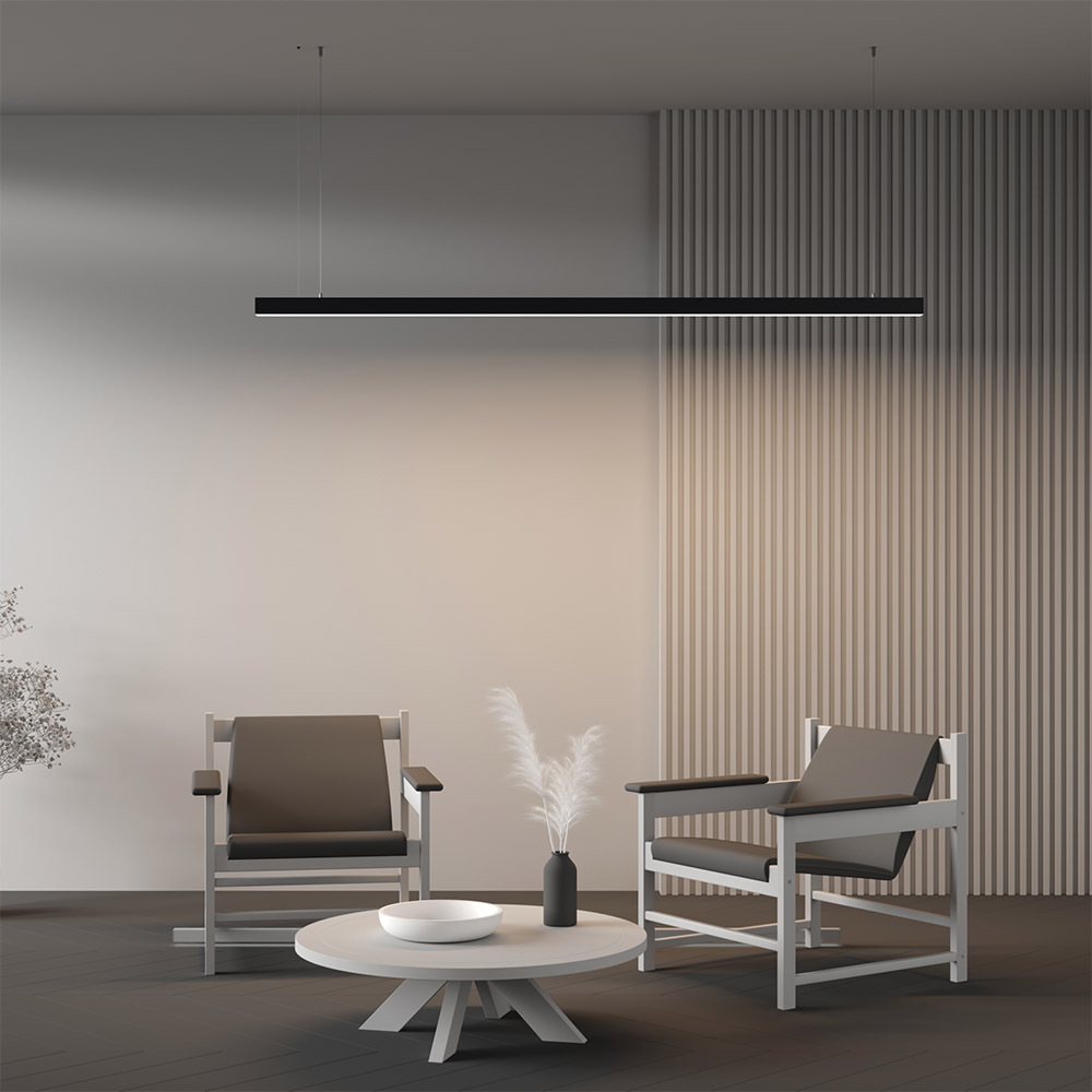 Линейный подвесной светильник Maytoni Technical 4000K 35x35 (Черный, 2 м) LL312016 в Санкт-Петербурге