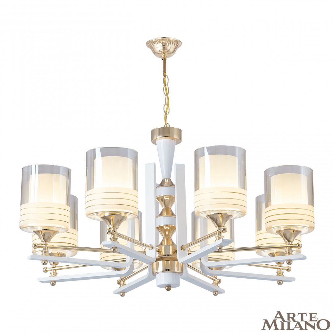 Подвесная люстра Arte Milano Florentia-6087 306087/8 Wh/Gd в Санкт-Петербурге