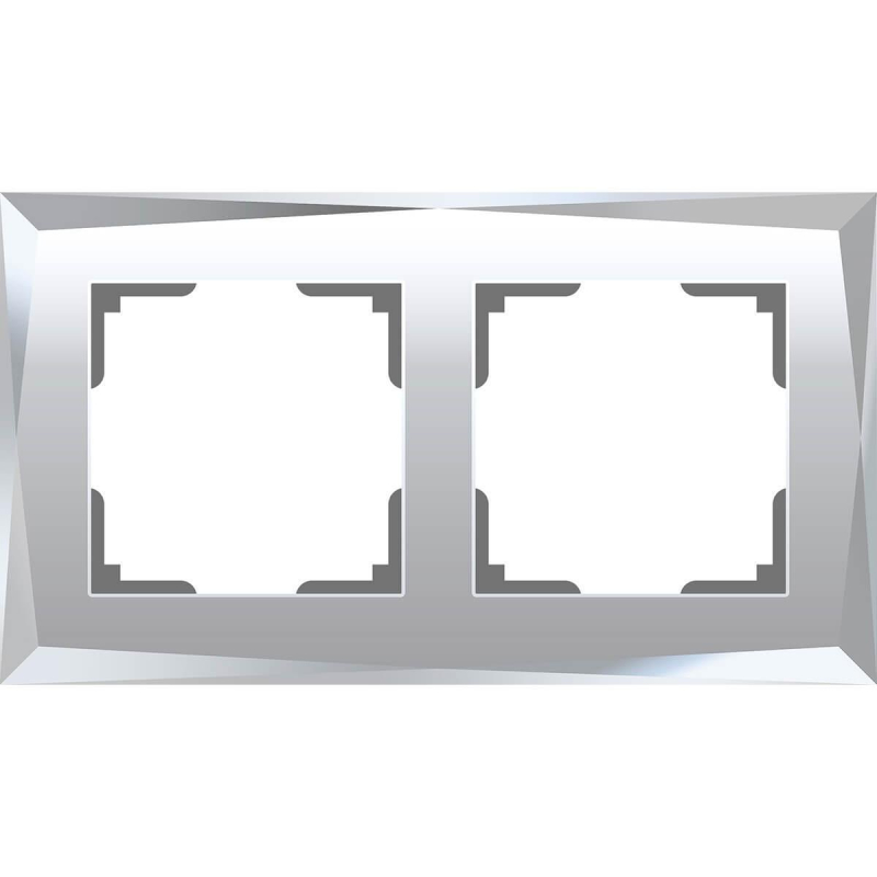 Рамка Werkel Diamant на 2 поста зеркальный WL08-Frame-02 4690389143823 в #REGION_NAME_DECLINE_PP#