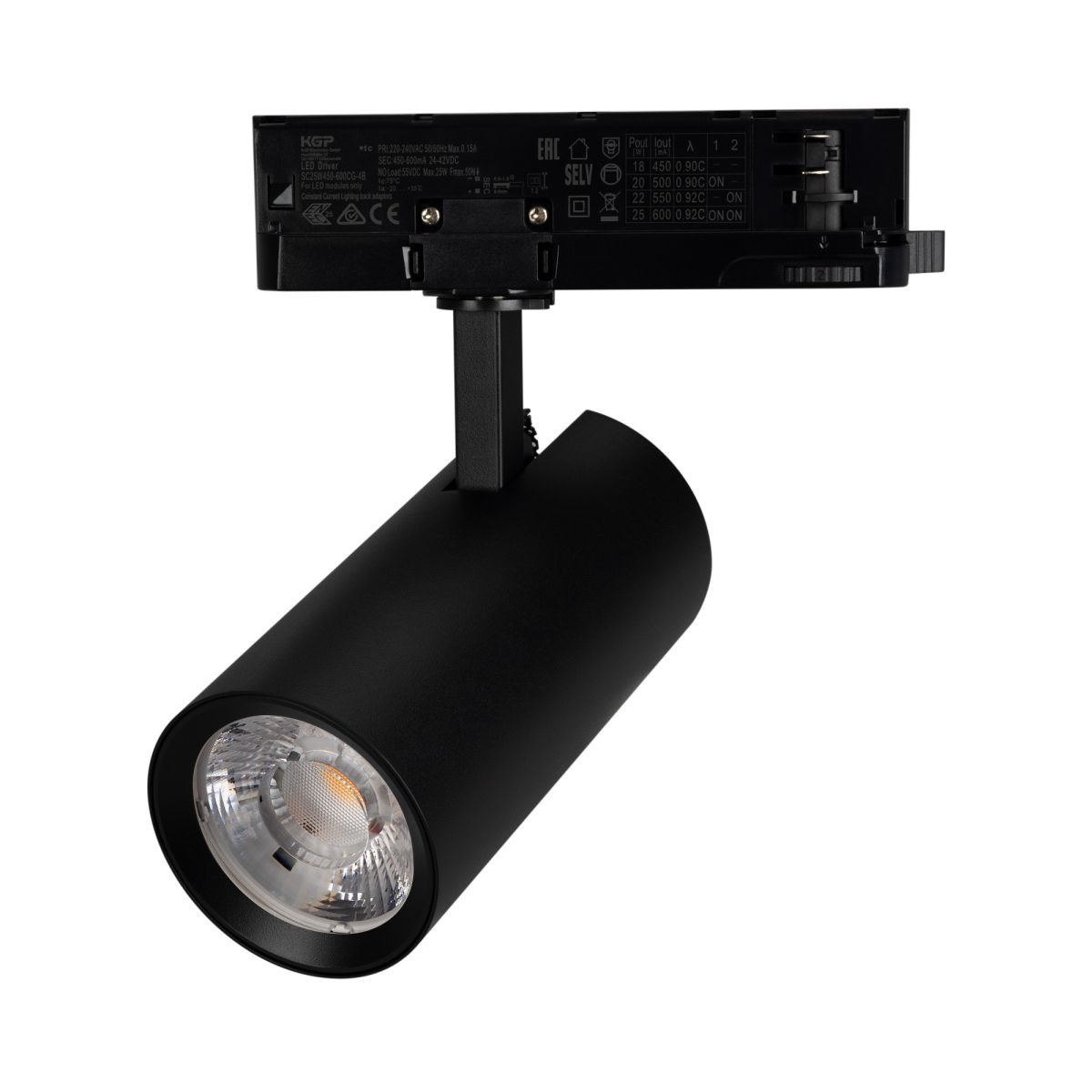 Трековый трехфазный светильник Arlight LGD-GERA-4TR-R74-20W Warm SP2500-Bread (Черный, 55 deg, 230V) (IP20 Металл) 060029 в Санкт-Петербурге