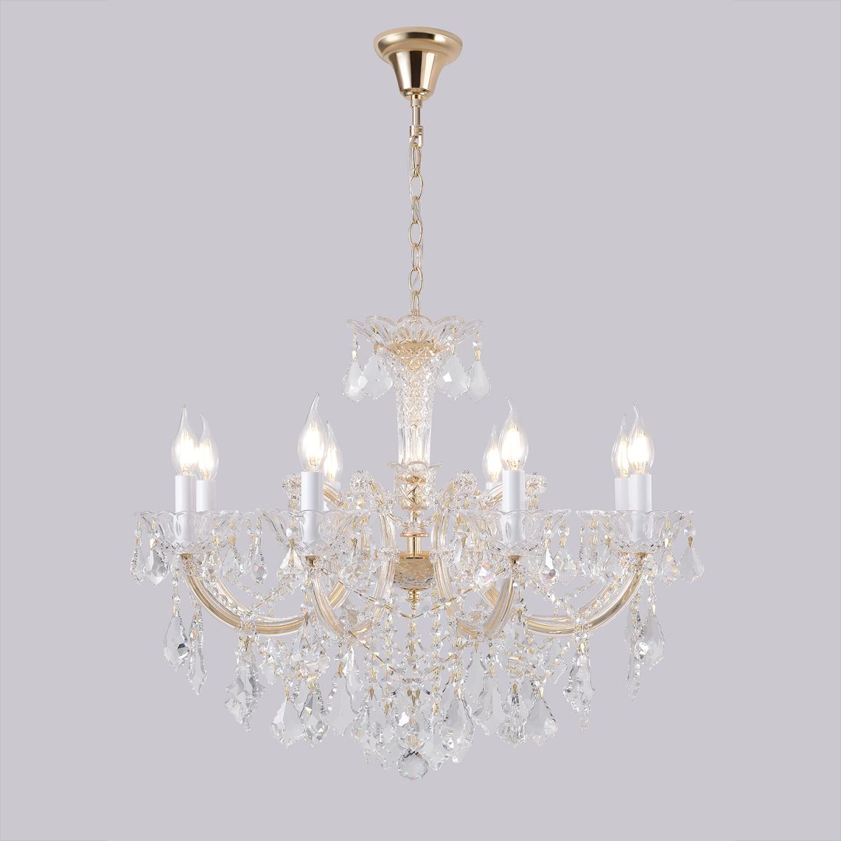 Подвесная люстра Crystal Lux CRISTELLE SP8 GOLD в Санкт-Петербурге