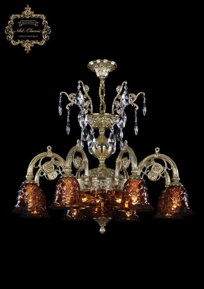 Подвесная люстра Art Classic 31.24.8.KR175SP.250IT.G.Sp.Amber.1B в Санкт-Петербурге