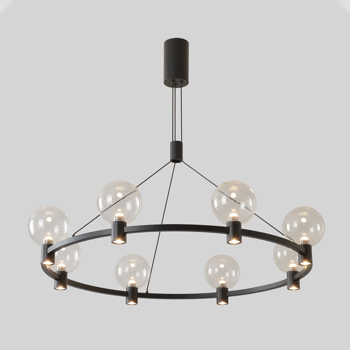 Подвесная люстра Crystal Lux DUET SP56W LED BLACK в Санкт-Петербурге