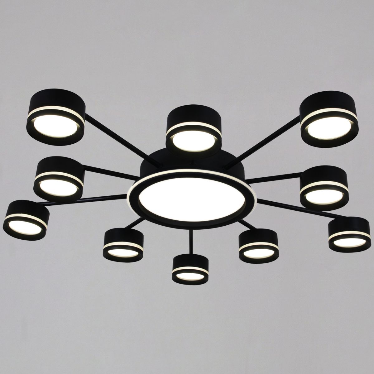 Потолочная люстра Reluce 20590-0.3-5+5+1 Black в Санкт-Петербурге