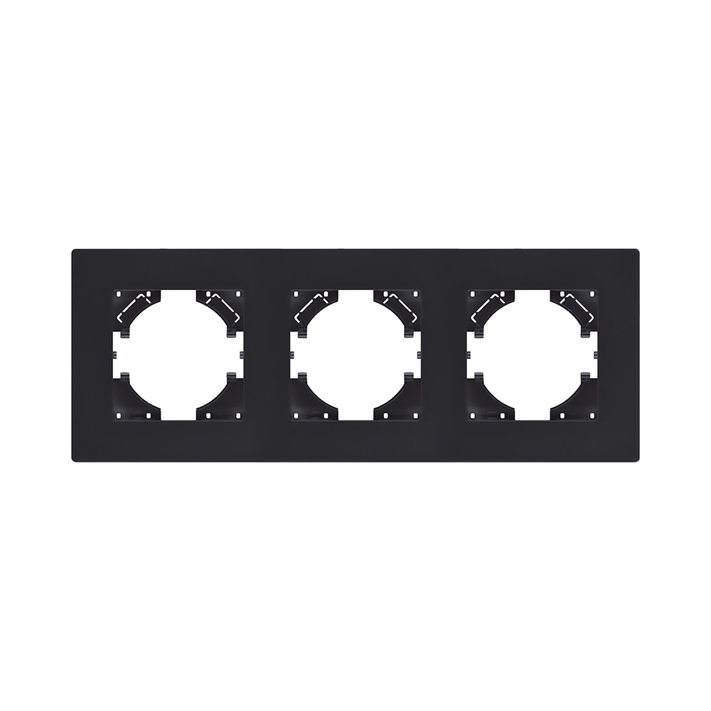 Рамка 3-постовая, черный матовый Kollinger Aspekt AT3BM в #REGION_NAME_DECLINE_PP#