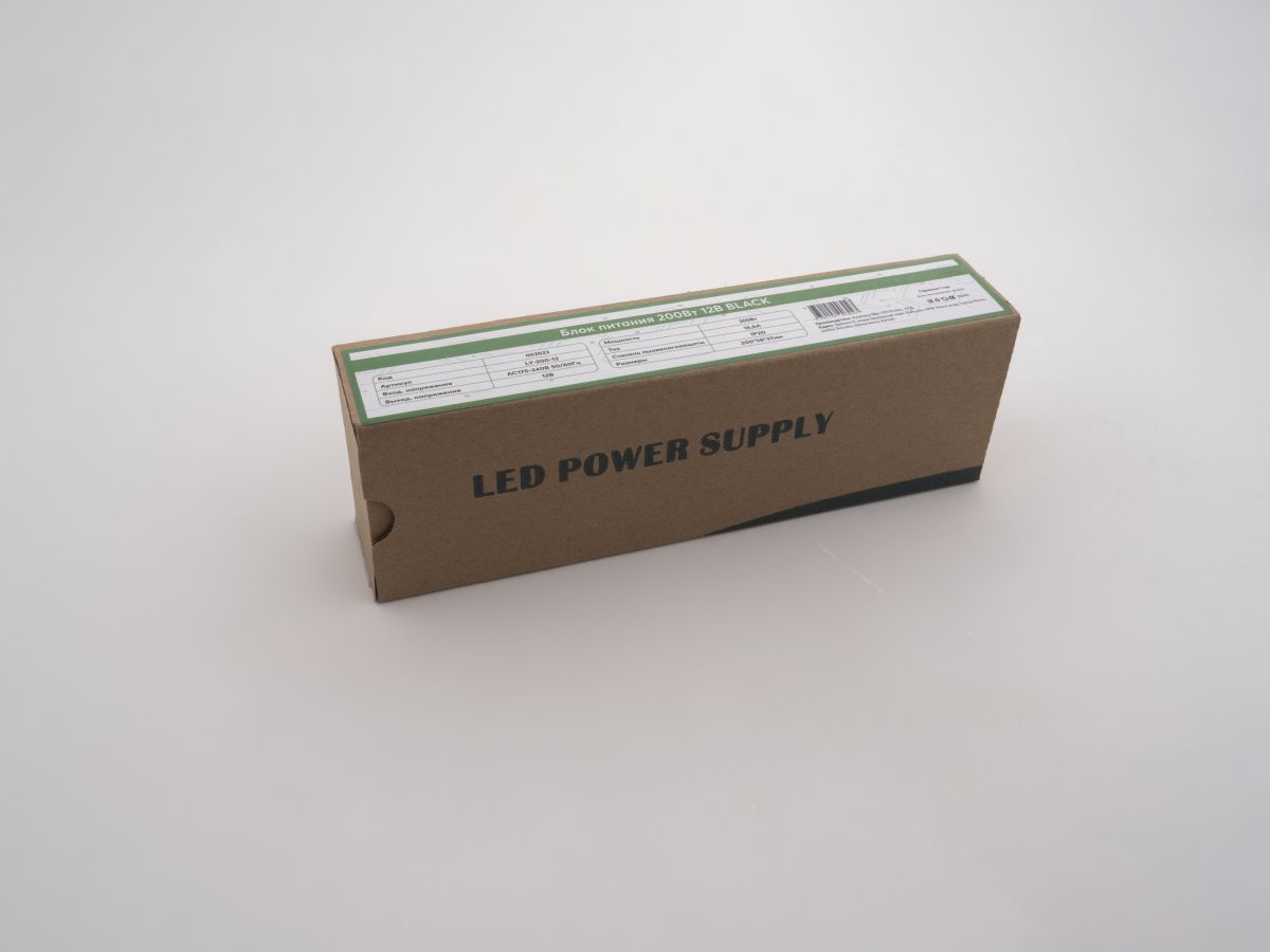 Блок питания LEDS POWER 200Вт 12В BLACK 003023 в Санкт-Петербурге