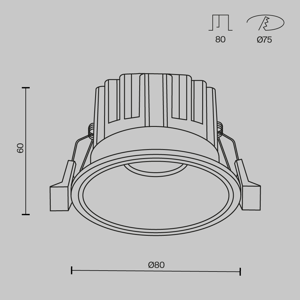 Встраиваемый светильник Maytoni Round DL058-12W2.7K-W в Санкт-Петербурге