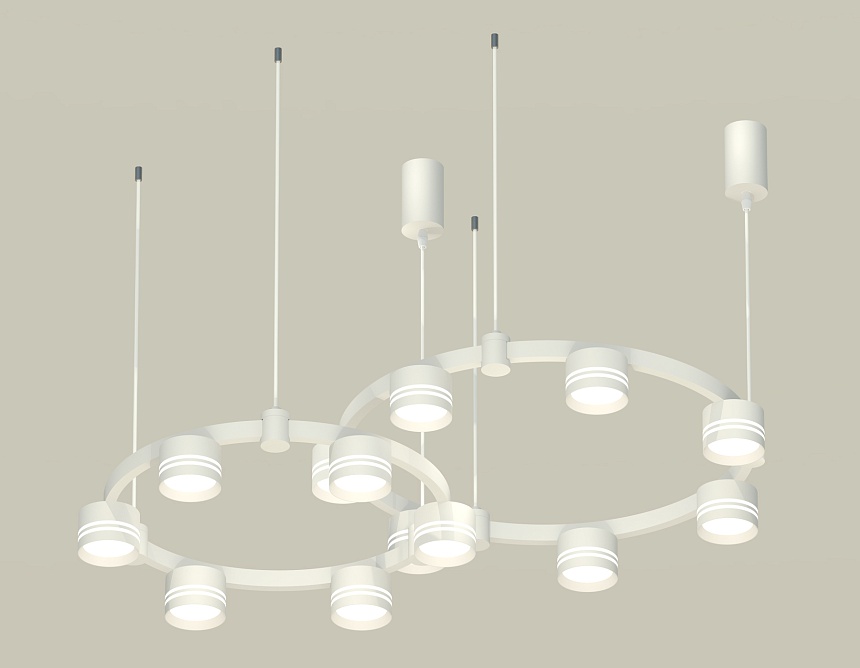 Комплект подвесного светильника Ambrella Light Techno Ring XR92081005 (A9208x2, C9236, C9231, N8477) в Санкт-Петербурге