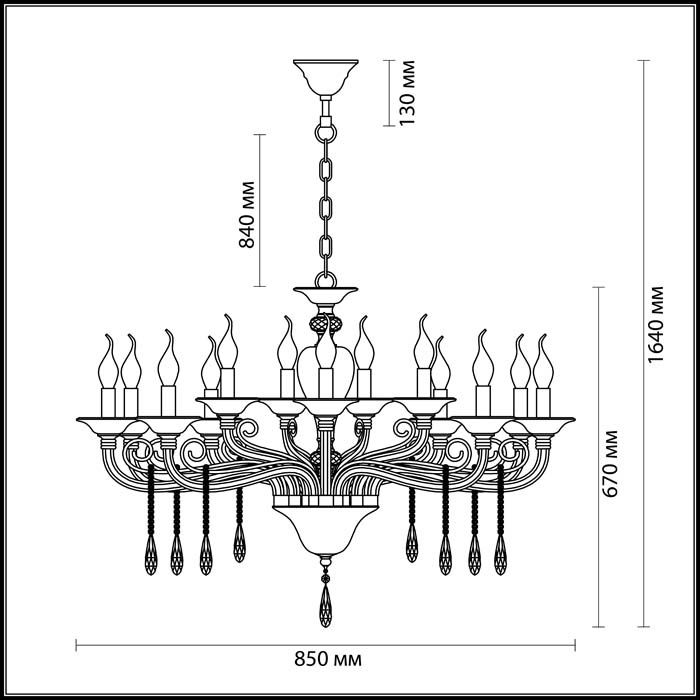 Подвесная люстра Odeon Light Amarone 3928/15 в Санкт-Петербурге