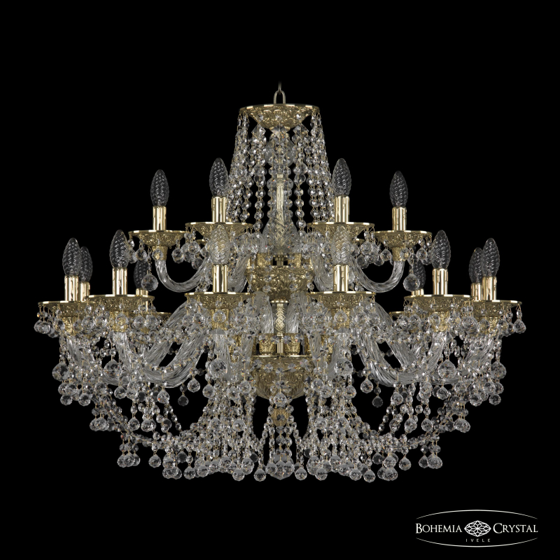 Подвесная люстра Bohemia Ivele Crystal 16109/12+6/300/2d G в Санкт-Петербурге
