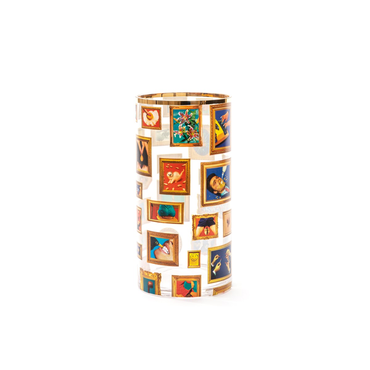 Ваза Frames Medium Seletti Toiletpaper Glass Vase 14172 в #REGION_NAME_DECLINE_PP#