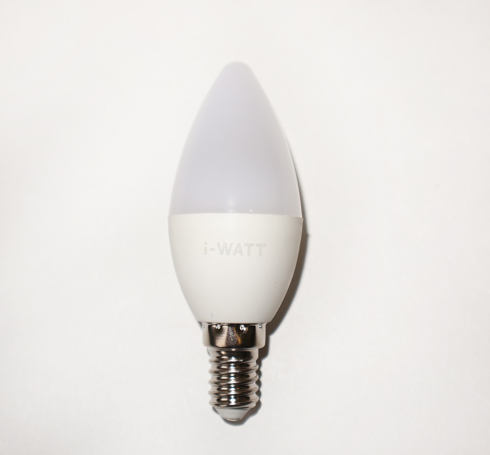 Лампа светодиодная i-Watt E14 8W 4200K свеча матовая i-17111 в #REGION_NAME_DECLINE_PP#