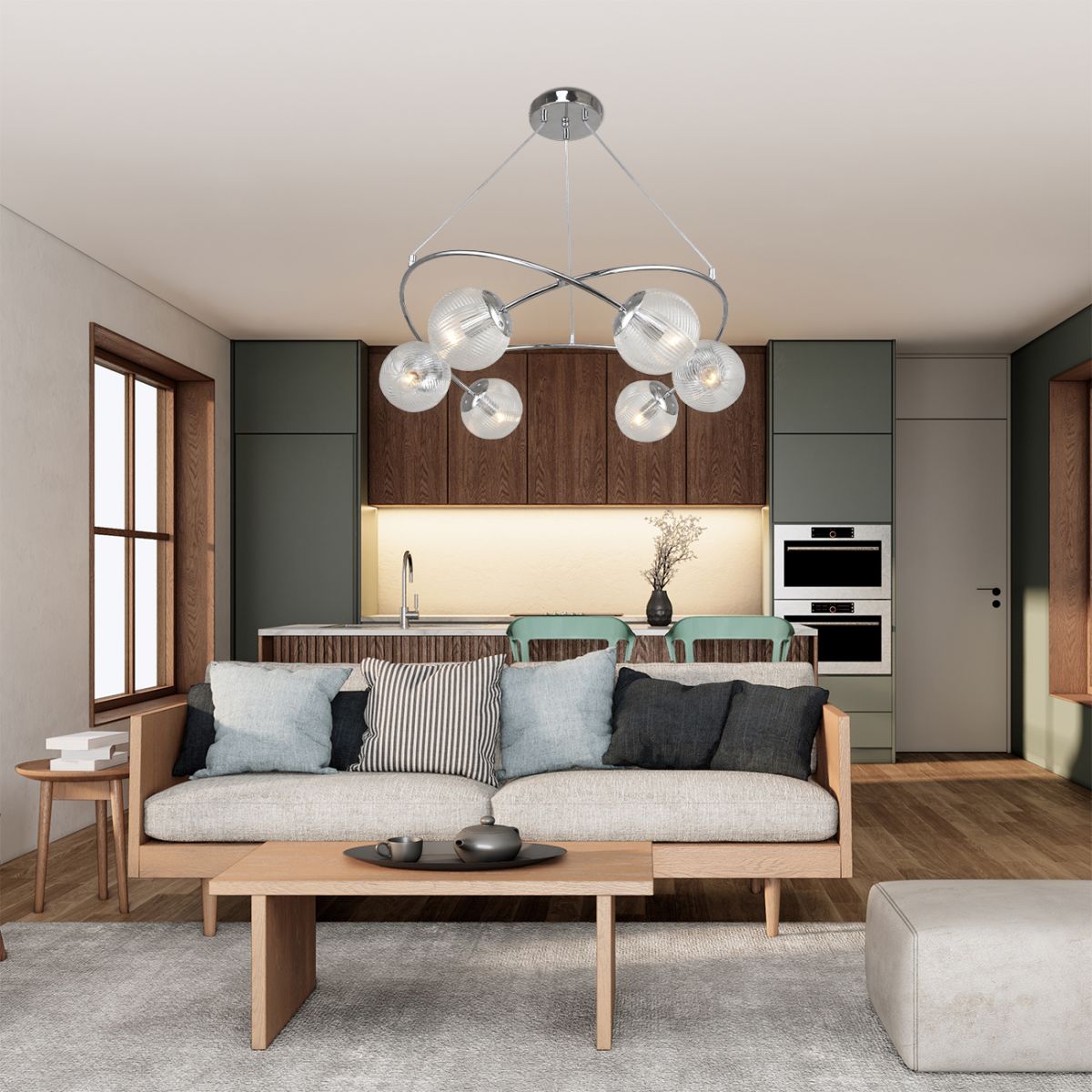 Подвесной светильник Escada Molecule 1110/6PL в #REGION_NAME_DECLINE_PP#