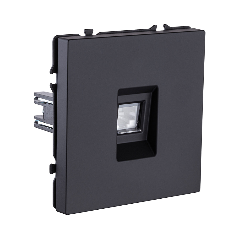 Розетка Ethernet RJ45 Cat.6, черный матовый Kollinger Eclipse EC-017BK в #REGION_NAME_DECLINE_PP#